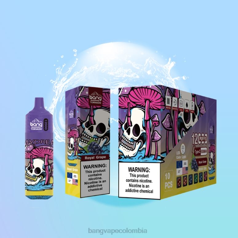 Bang Vape Tornado 12000 inhalaciones con bobina LED y malla. desechable 6Z0TJ4 - Vape Gang Colombia