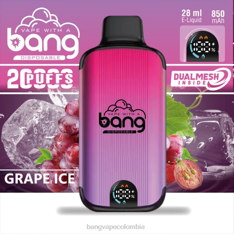 Bang Vape Digital Smart Screen 20000 bocanadas desechable 6Z0TJ3 - Bang Vape Colombia