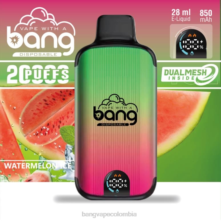 Bang Vape Digital Smart Screen 20000 bocanadas desechable 6Z0TJ3 - Bang Vape Colombia