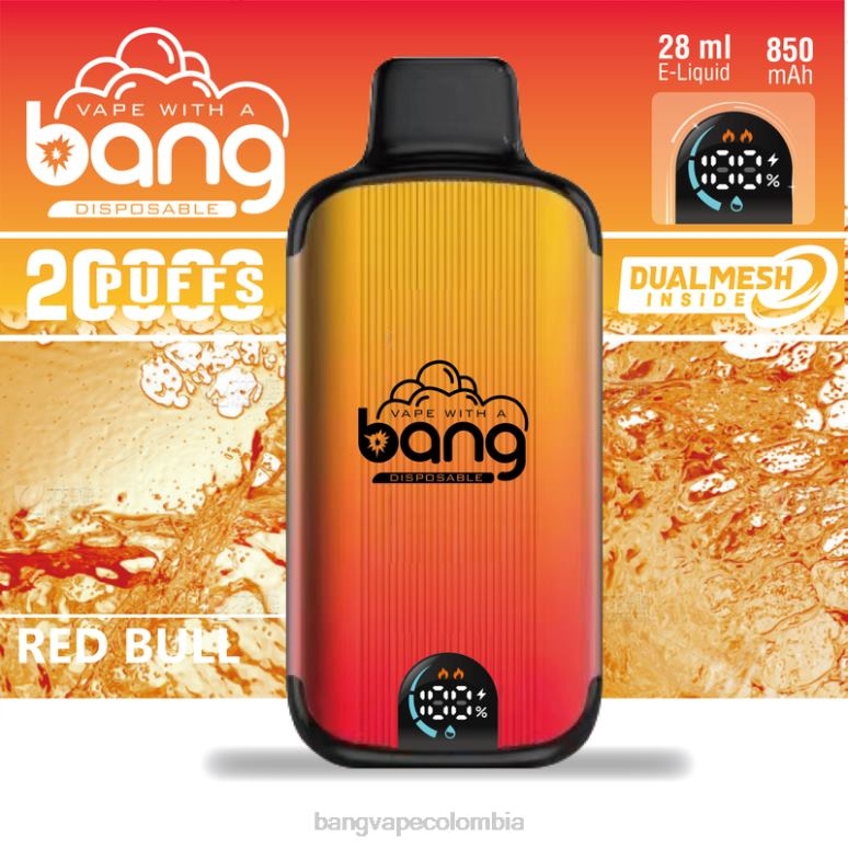Bang Vape Digital Smart Screen 20000 bocanadas desechable 6Z0TJ3 - Bang Vape Colombia