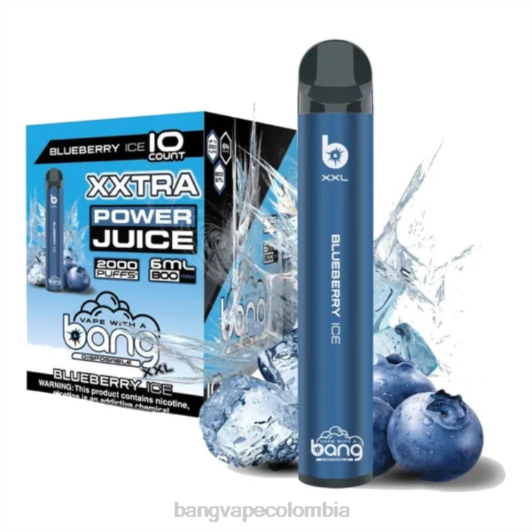 Bang Vape XXL 2000 bocanadas hielo de arándanos 6Z0TJ14 - Vape Gang Colombia