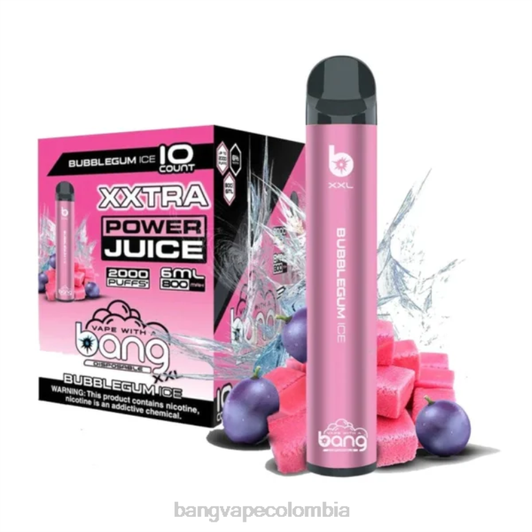 Bang Vape XXL 2000 bocanadas hielo de chicle 6Z0TJ15 - Vape Gang Bogotá