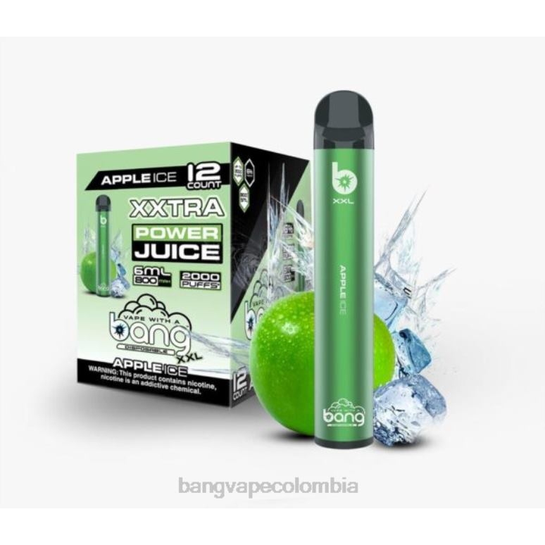 Bang Vape XXL 2000 bocanadas hielo de manzana 6Z0TJ12 - Bang Vape Precio