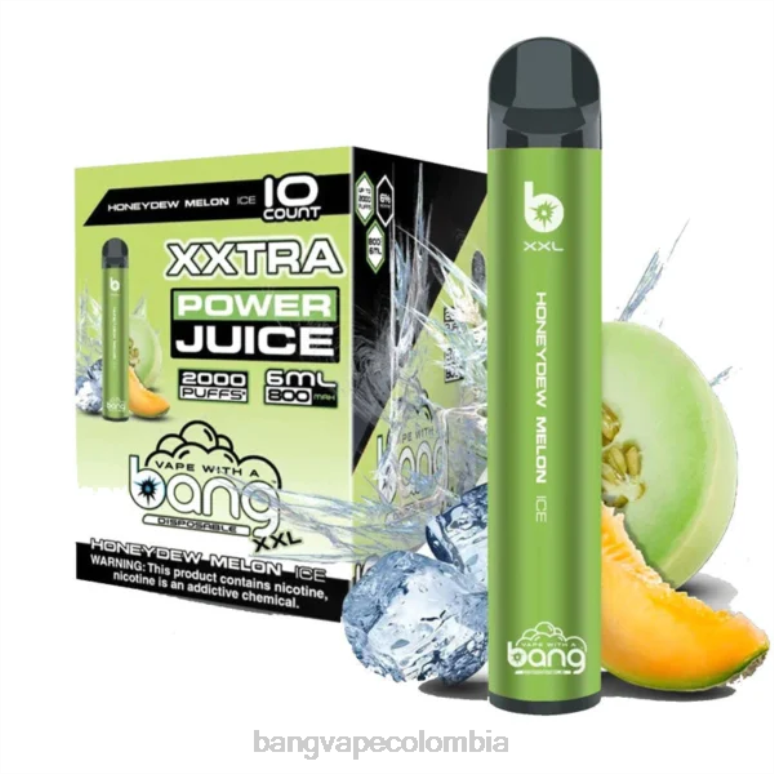 Bang Vape XXL 2000 bocanadas hielo de melón dulce 6Z0TJ18 - Bang Box Vape Flavors