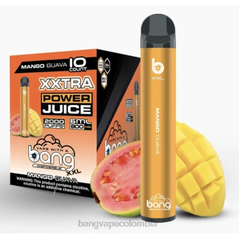 Bang Vape XXL 2000 bocanadas mango guayaba 6Z0TJ20 - Bang Disposable Vape Flavors