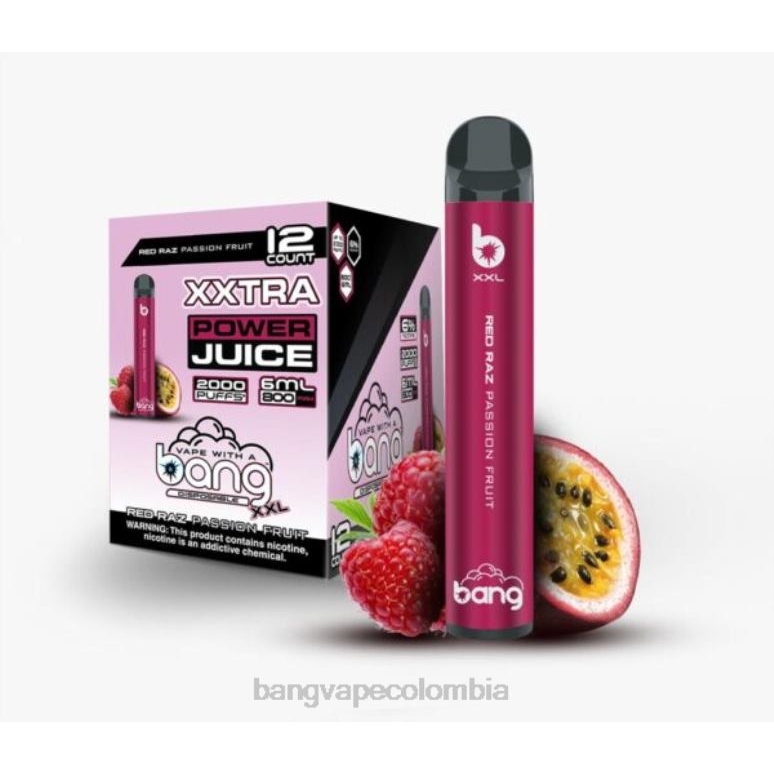Bang Vape XXL 2000 bocanadas maracuyá rojo raz 6Z0TJ22 - Bang Vape Precio