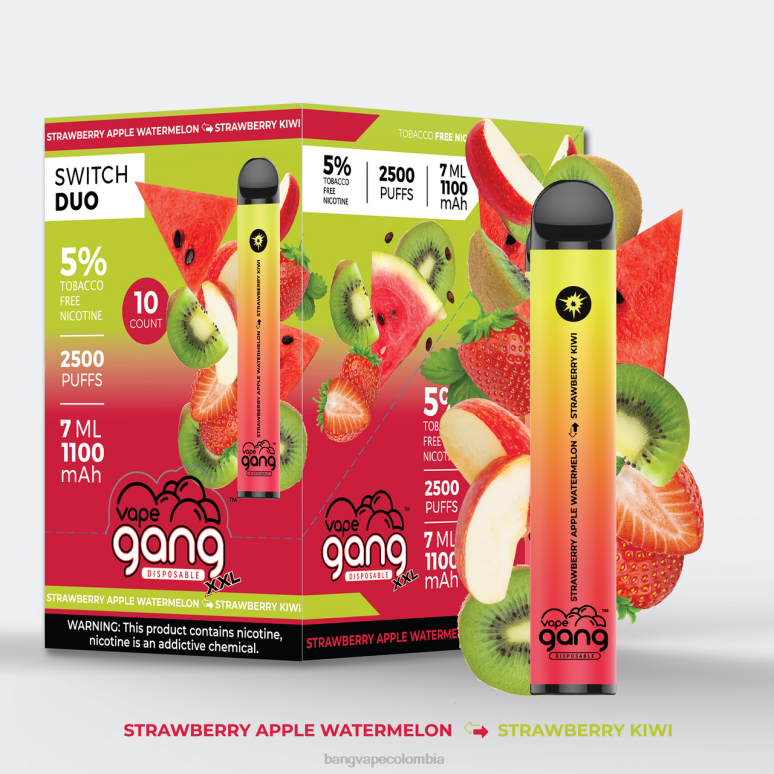 sandía manzana fresa - kiwi fresa